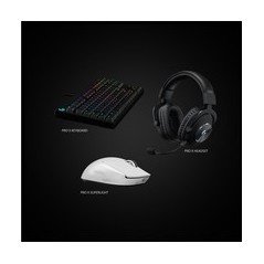 Logitech PRO X SUPERLIGHT Wireless Gaming Mouse - Ultra-Lightweight Optical Wireless Gaming Mouse in White - Unleash Your Gaming